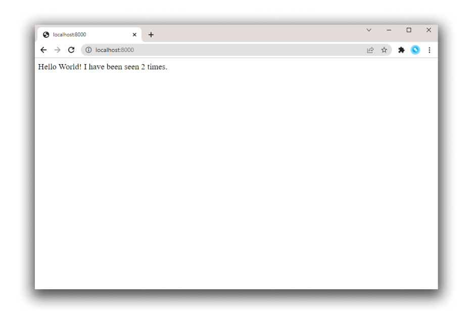 浏览器中的 hello world