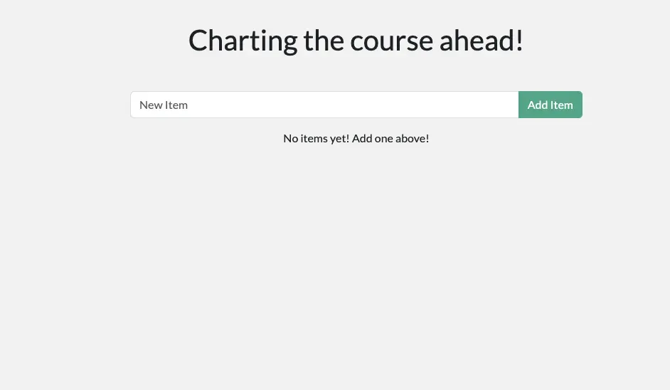 带有新问候语的待办事项应用截图