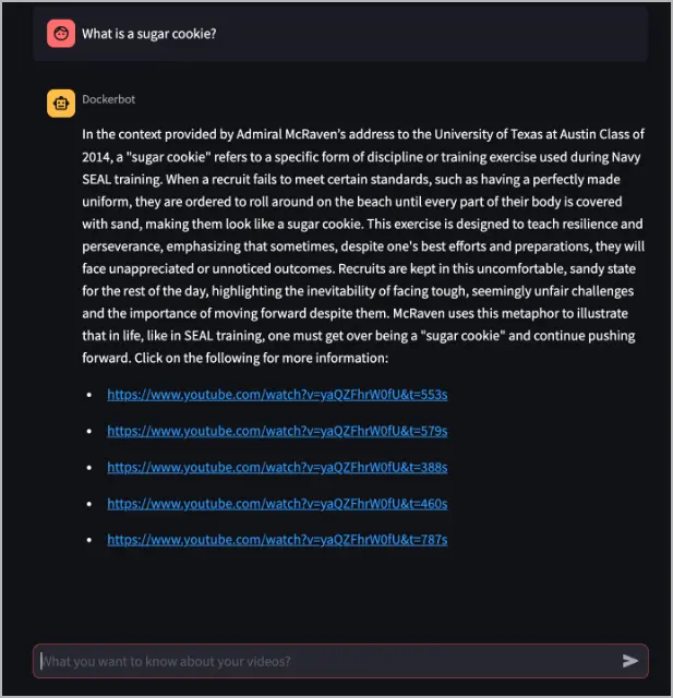 向 Dockerbot 询问问题